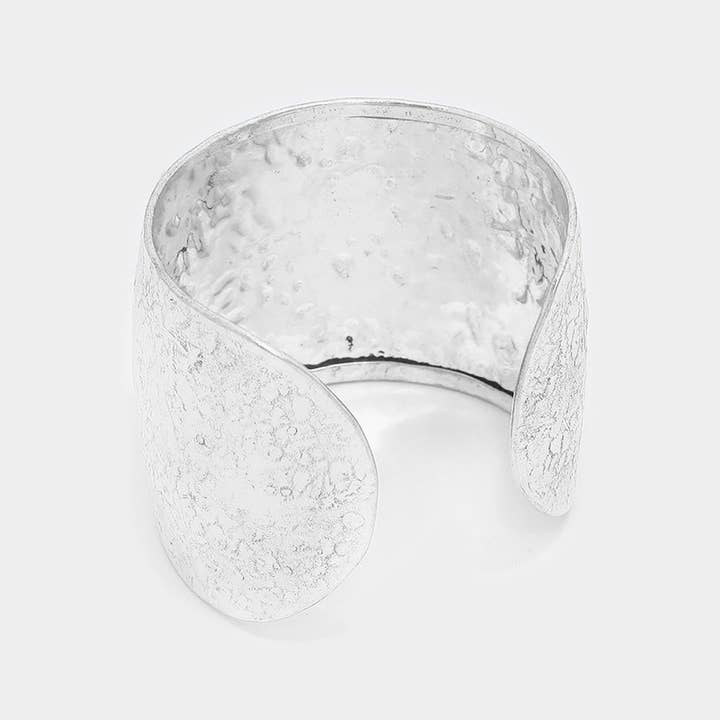 Sensibling Corp. - Wholesale Cuff Bracelet - Hammered metal crossed gun cuff bracelet2