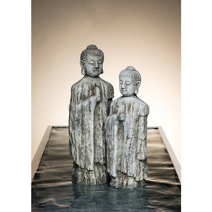 Abbott - Wholesale Sculpture - Medium Standing Buddha, 20" H, Concrete Sculpture2