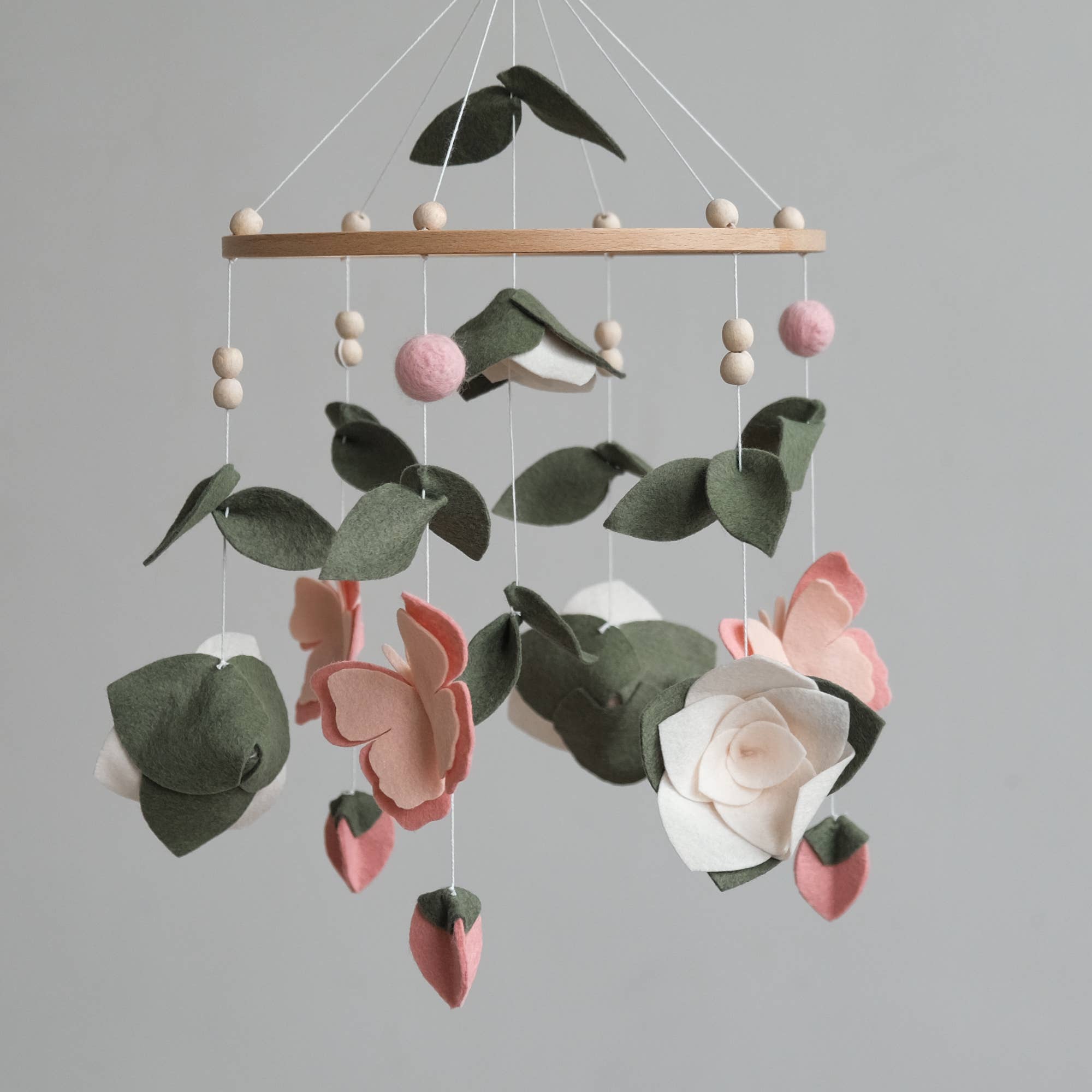 ChilDreams - Wholesale Baby Mobile - Baby Mobile - Floral nursery mobile - Butterfly crib mobile5