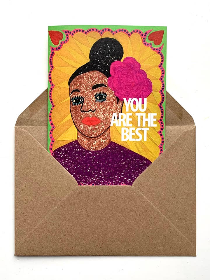 A6 Du er det bedste lykønskningskort, motiverende kort for engroshandel hos Mahin Hussain