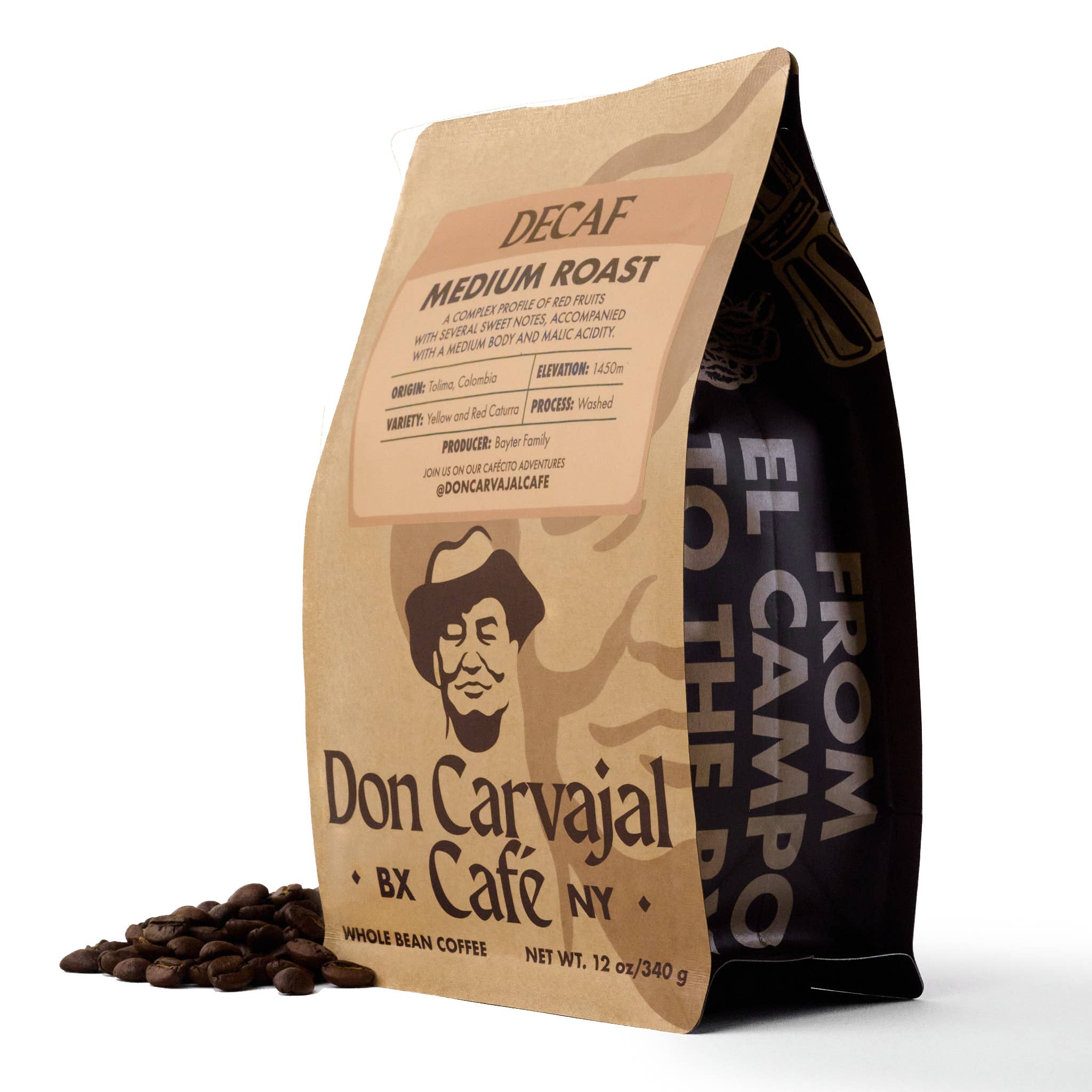 Don Carvajal Café - Wholesale Coffee Beans - Decaf Colombia Medium Roast1