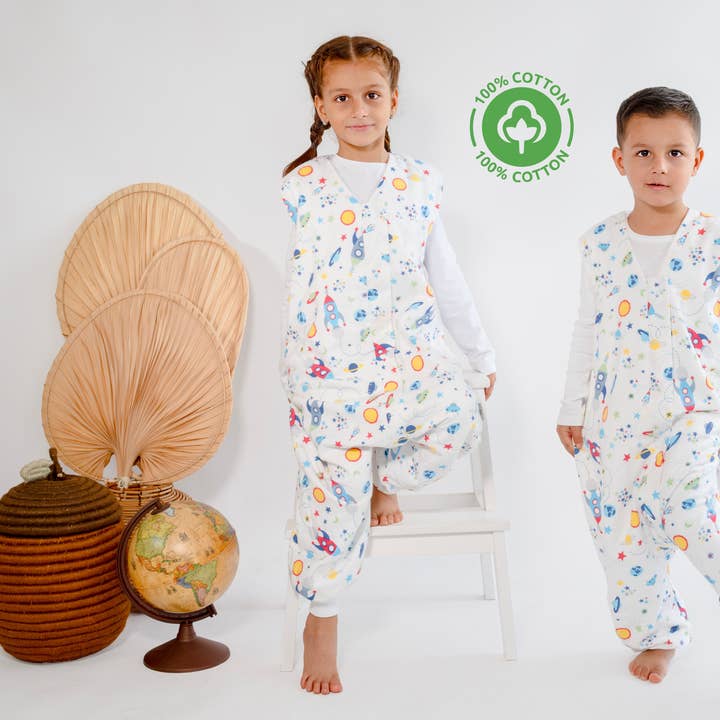 Schlafsack für Kleinkinder aus Bio-Baumwolle, Babyschlafsack mit Füßen für den Großhandel von Lasvivas Kids