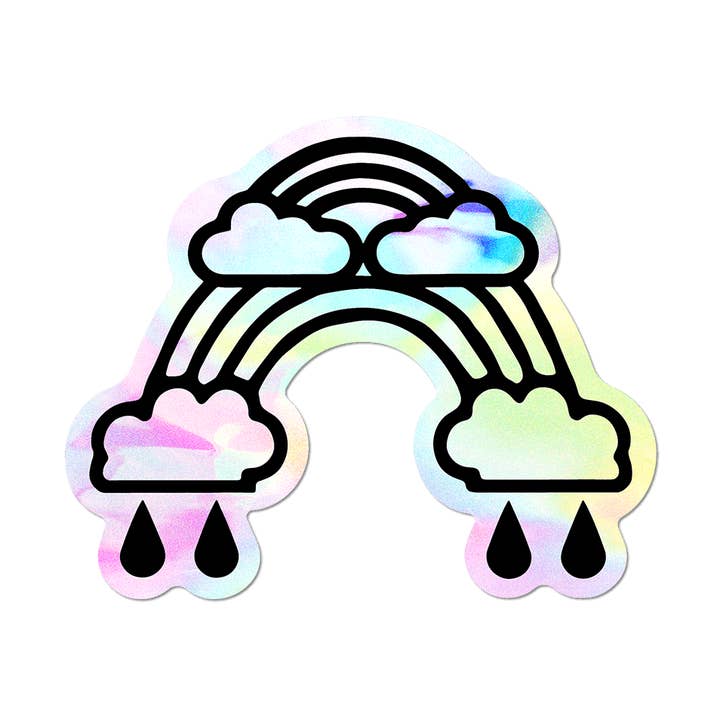 Double Rainbow by Wendy White - Die-Cut Sticker for wholesale by Apply Stickers