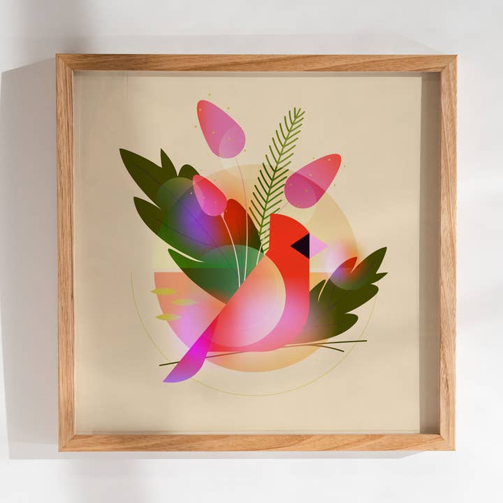 Birds Of The World - Cardinal for wholesale by Ameesha Lee Illustration