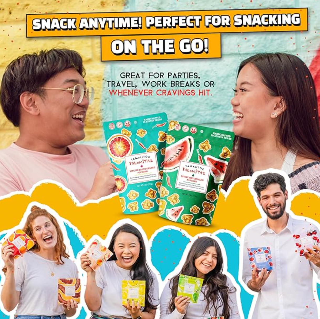 Sugarox Candy Studio LLC - Wholesale Popcorn - Tamalitoz Divine Watermelon Palomitaz Popcorn 12CT2