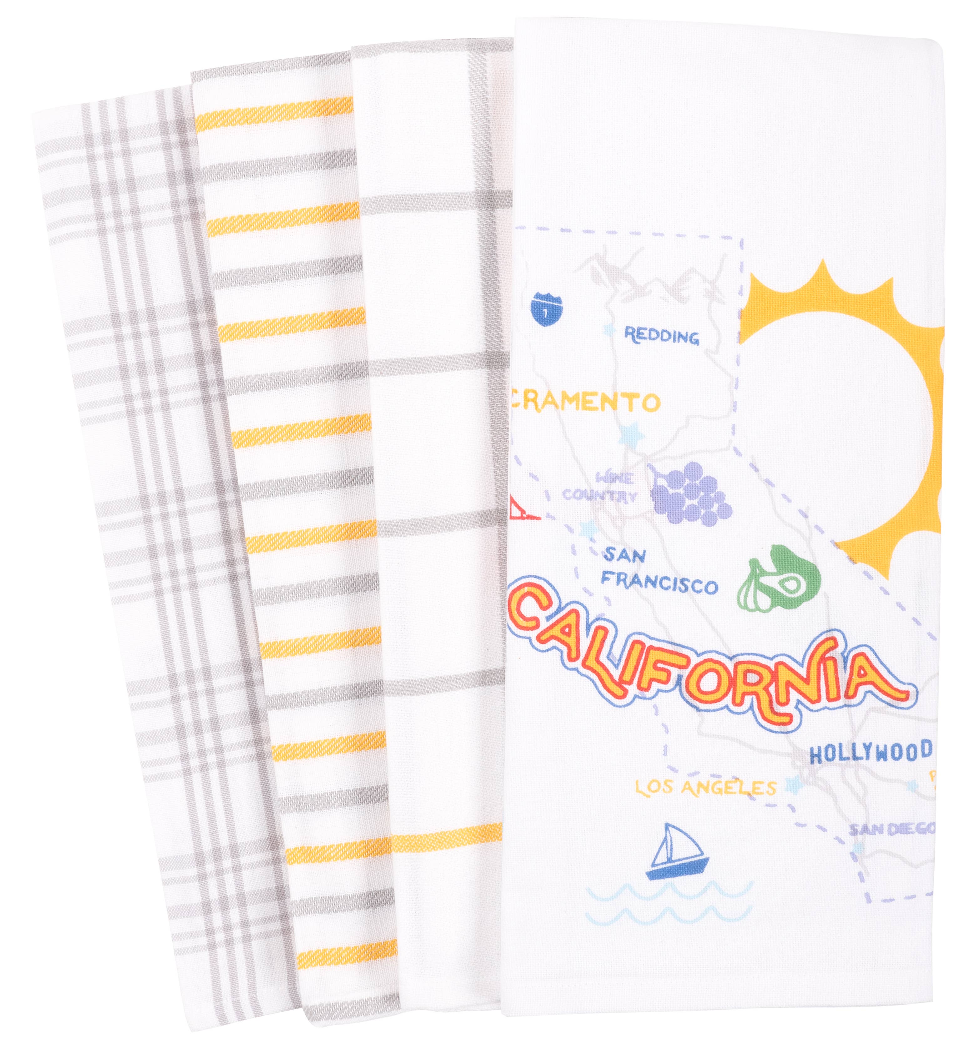 KAF Home - Wholesale Tea Towel - KAF Home State Themed Pantry Tea Towels, Cotton  18" x 28"2