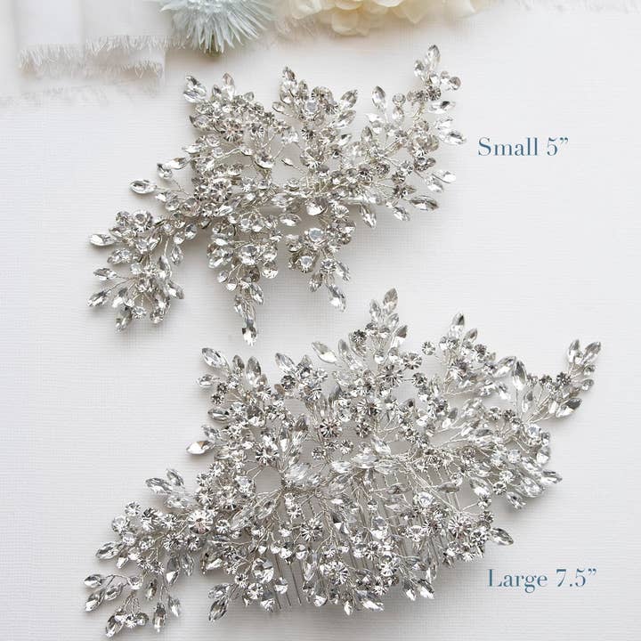 allureweddingjewelry - Wholesale Hair Clip - Women's - Aurora Large Crystal Comb3