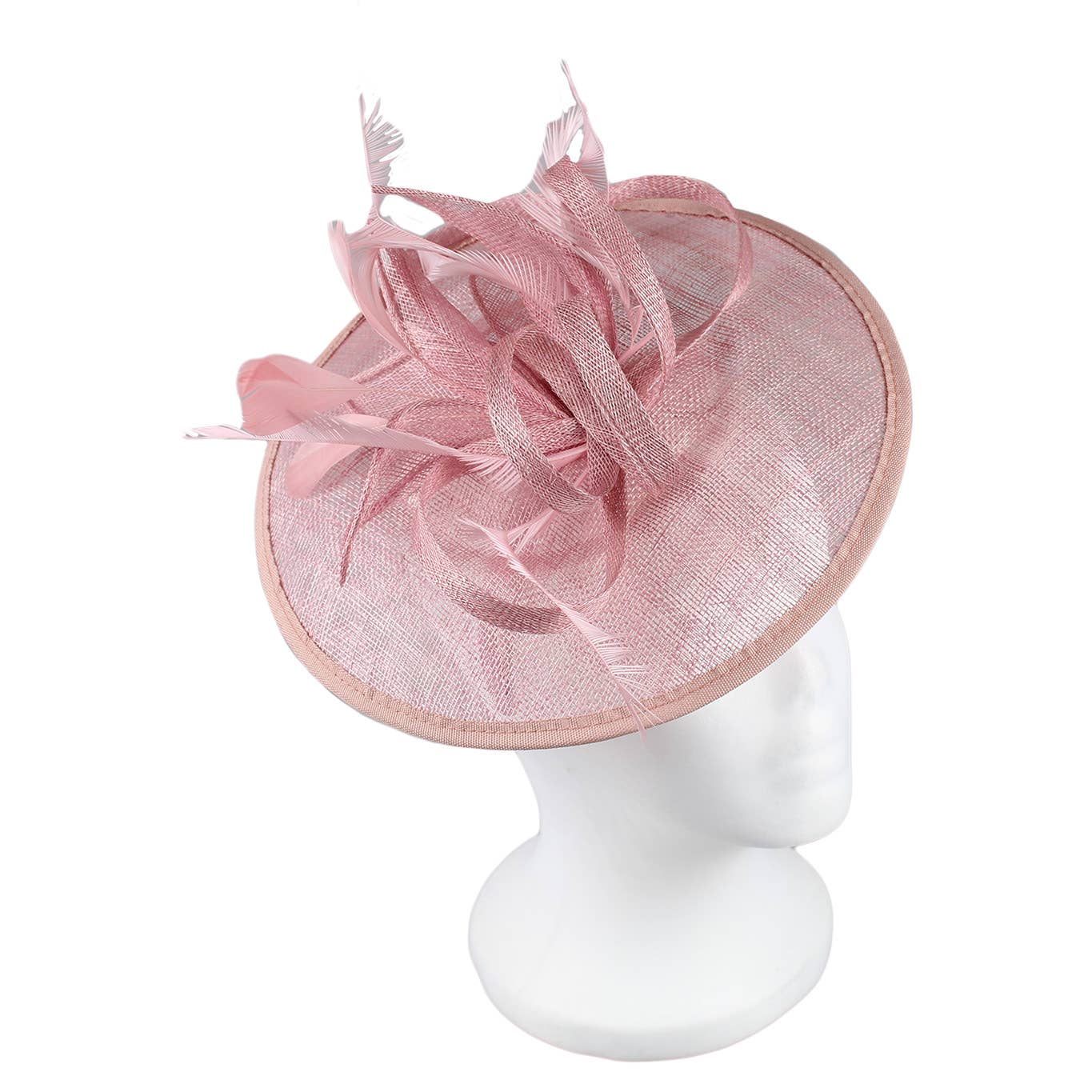 Jeanne Simmons Accessories – Chapéu Fascinator - Mulher por atacado – Tiara Fascinator 4845 com Laço Grande de Sinamay e Pena2