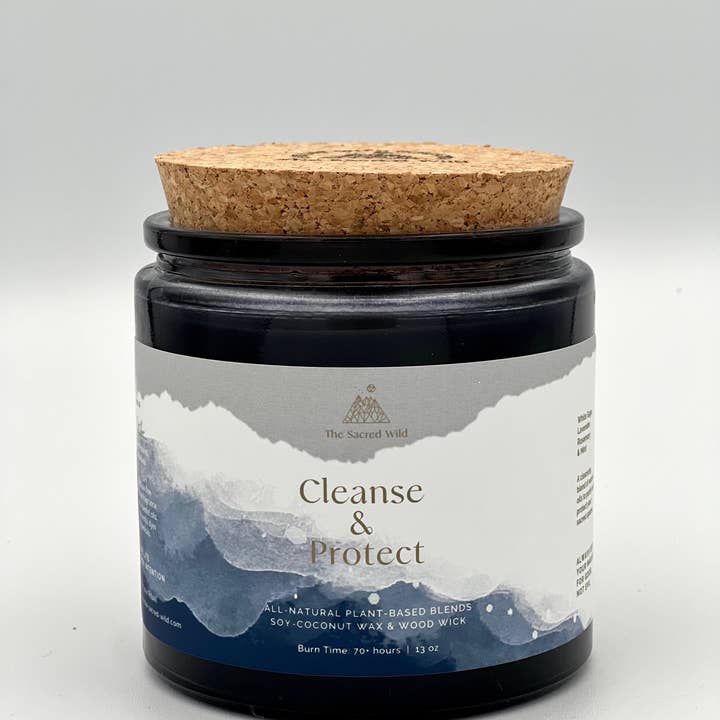 The Sacred Wild Candle Co - Wholesale Jar/filled candle - Cleanse and Protect Intention Candle2