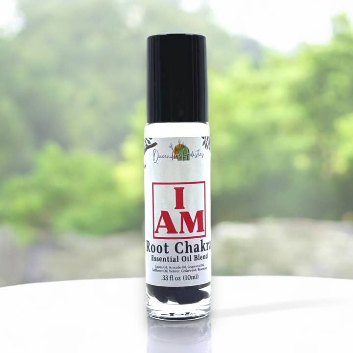 Queendom Holistics – Óleo essencial roll-on por atacado – Óleo roll-on de aromaterapia de chakra radicular0