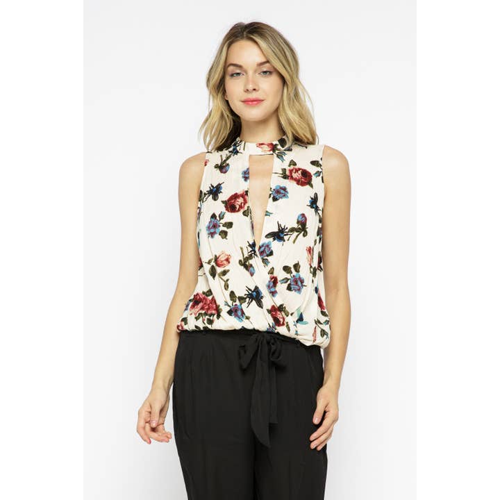 FLORAL PRINT TOP_887-435380-Q for wholesale by Verte