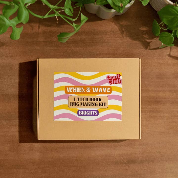 Craft Club - Wholesale DIY craft kit - WHIRL & WAVE BRIGHTS - Rug Making Kit4