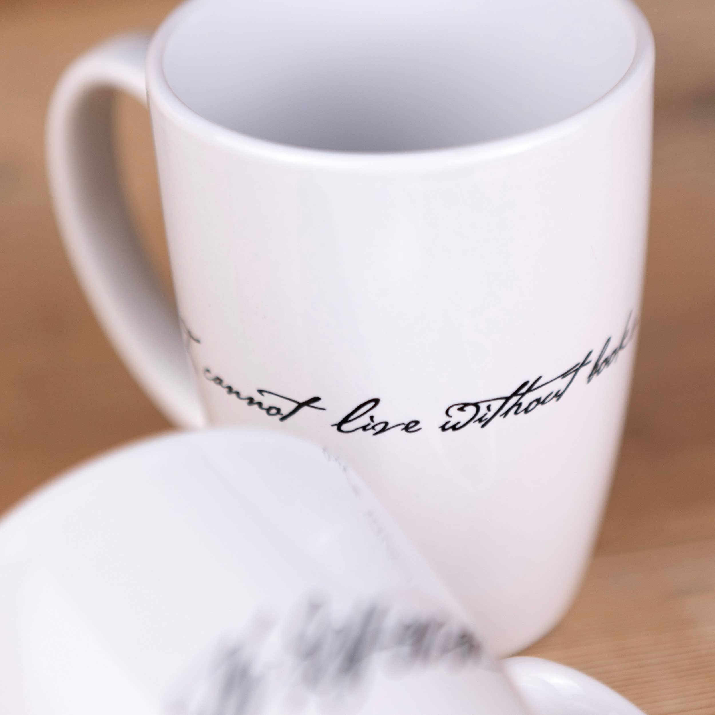 Liberty & Co. - Vente Tasse à café - Mug « Je ne peux pas vivre sans livres » de Thomas Jefferson12