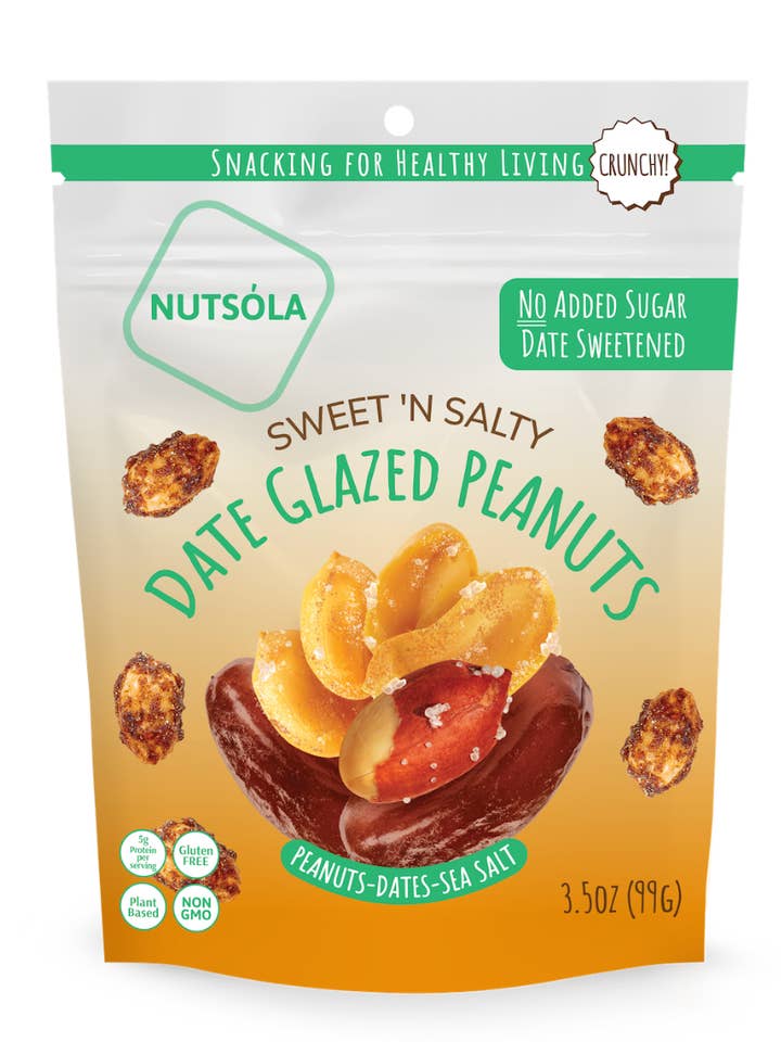 Sweet N' Salty Date Glazed Peanuts for wholesale by NUTSÓLA