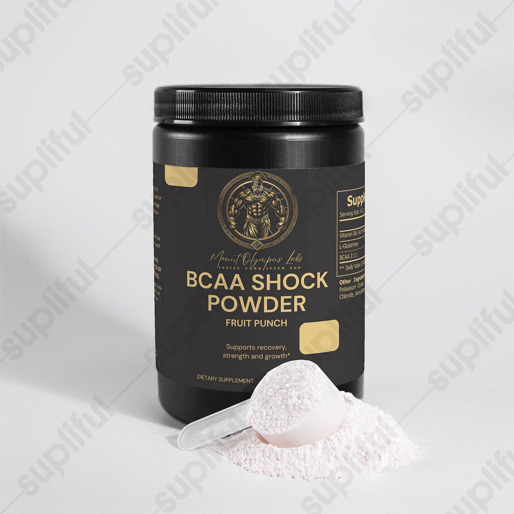 Mount Olympus Labs – wholesale Protein/superfood powder – BCAA Shock Powder (Fruit Punch)1