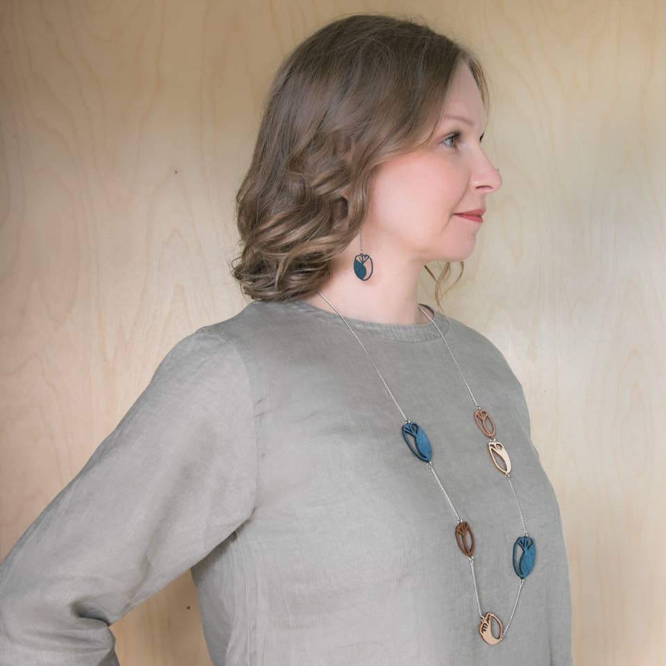 Valona - Wholesale Pendant/Charm Necklace - Tulip chain14