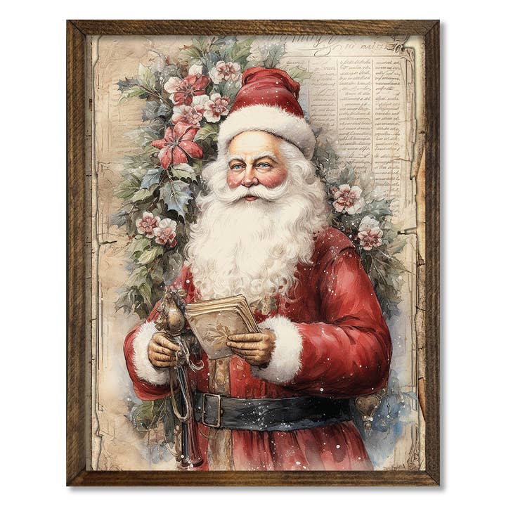 CADRE TIMBERLAND VINTAGE SANTA pour la vente par Jarmz Designs