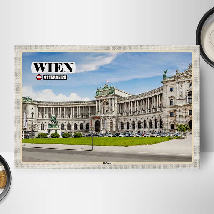 Femer - Wholesale Sign - Vienna Austria Hofburg Architecture Wooden Sign 18x12cm1
