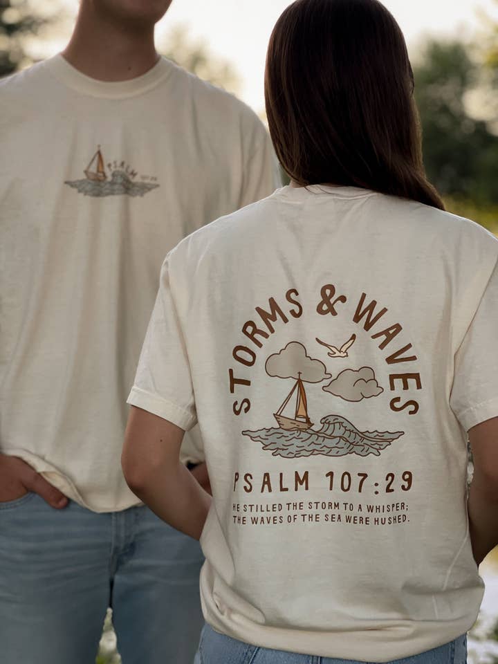 CALM SEAS TEE for wholesale by Created With Purpose Co.