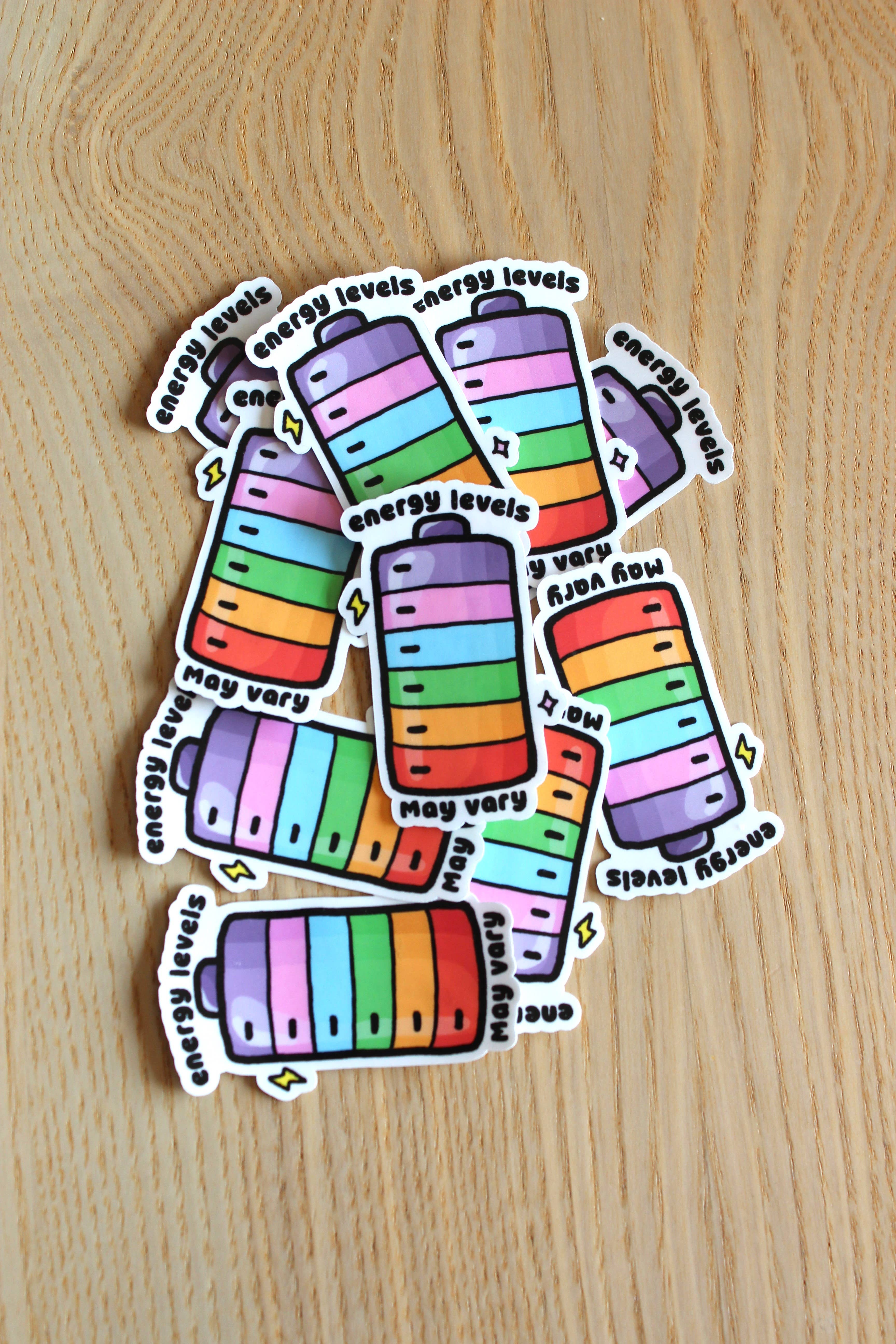 x The Fancy Firefly - Wholesale Sticker - Energy Levels May Vary – Waterproof Die-cut Sticker3