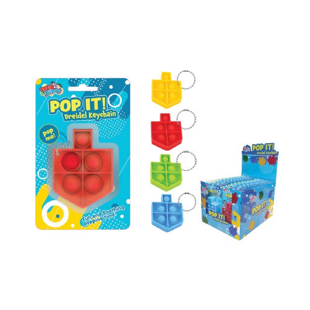 Ner Mitzvah - Wholesale Party Favor - Dreidel Pop Keychain