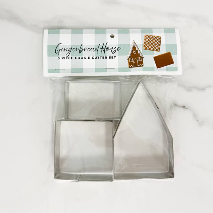 CookieCutter.com - Wholesale Biscuit cutter - Gingerbread House Cookie Cutter 3 Pc Set B11011