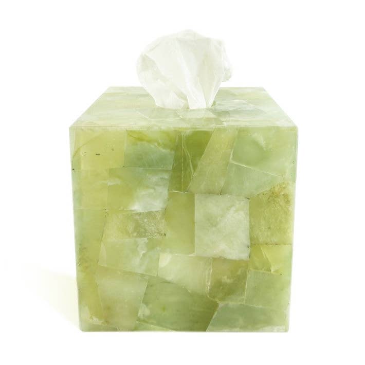 Jasmine Jade Taschentuchbox-Abdeckung für den Großhandel von ETEREO New York