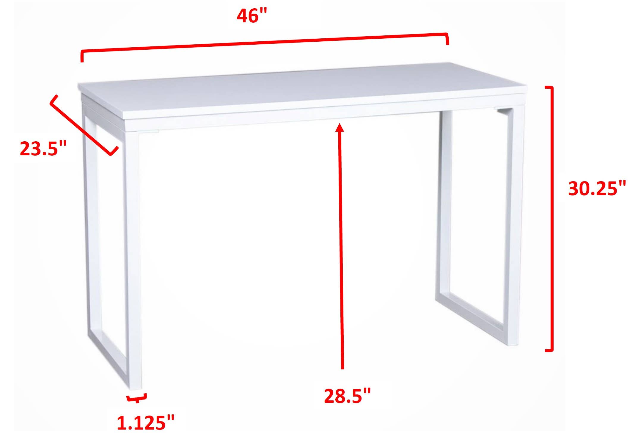 Tripar International - Wholesale Console Table - Modern White Wood & Metal Tables2