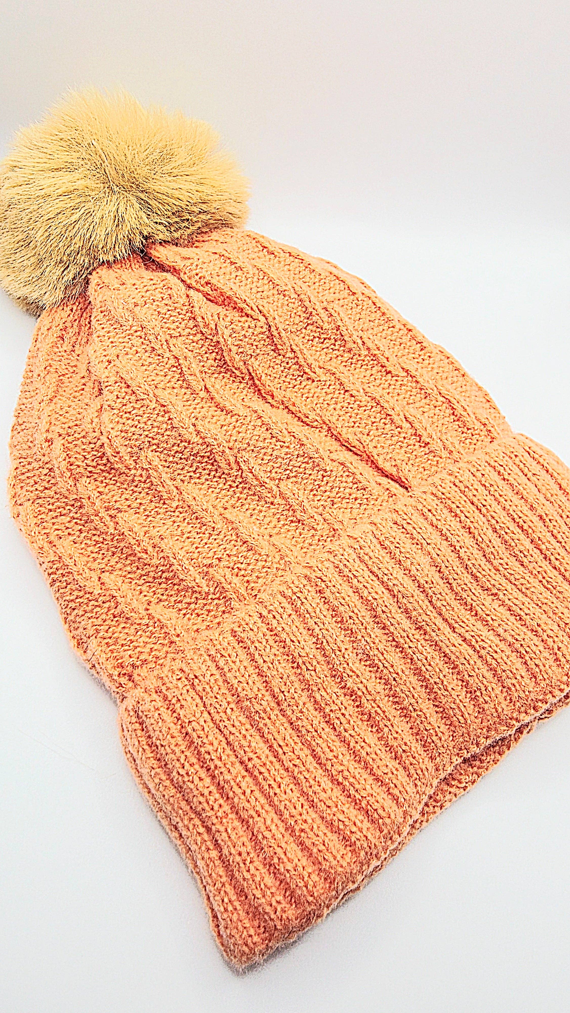 Arya Jewellery Wholesale - Venta al por mayor Gorro de lana - Mujer - Pack de 12 gorros de punto grueso con pompón.2