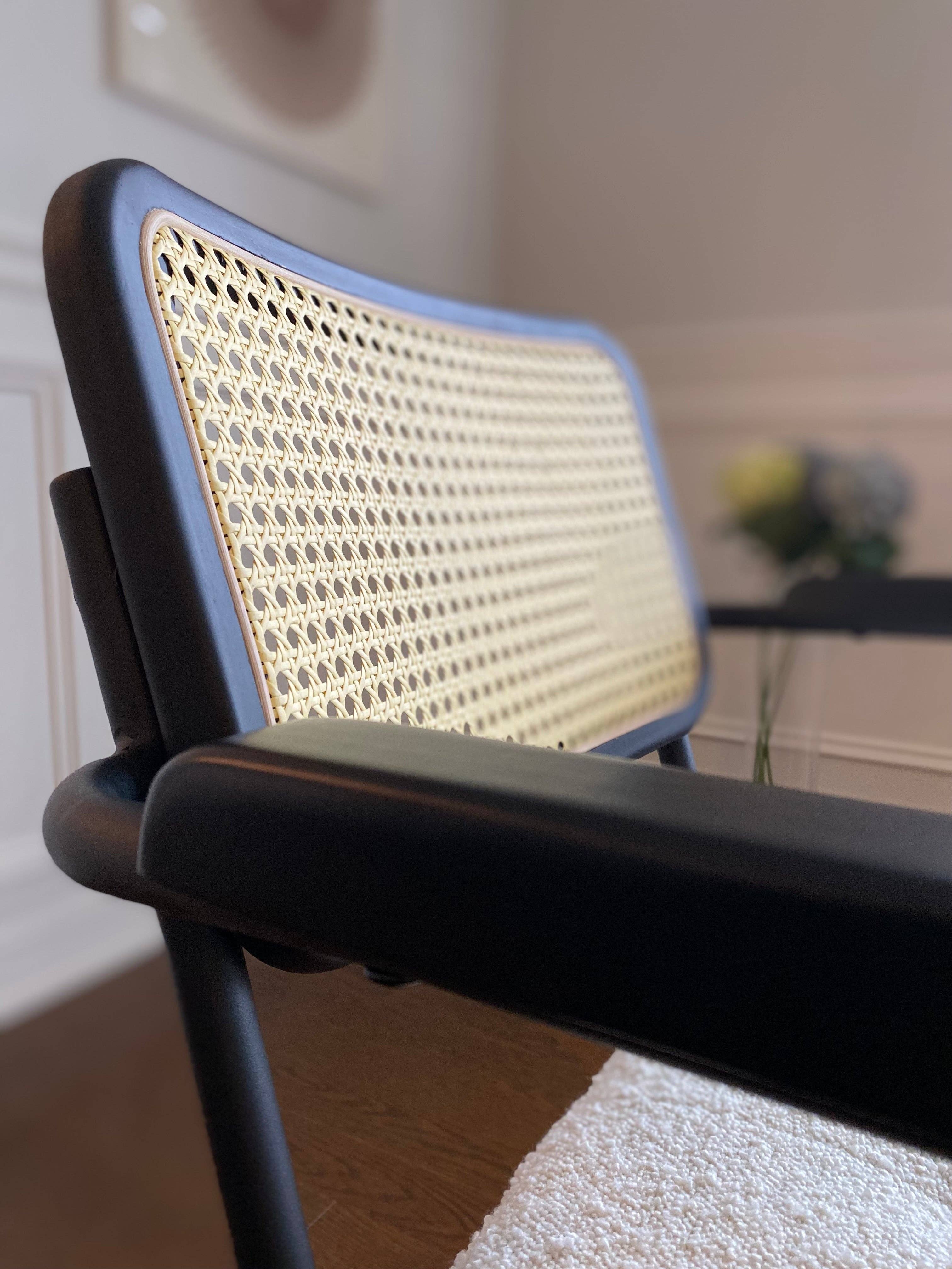 Seat4uhome - Wholesale Chair - Boucle Upholstered Rattan Elton Dining Chair-Price Per Item6