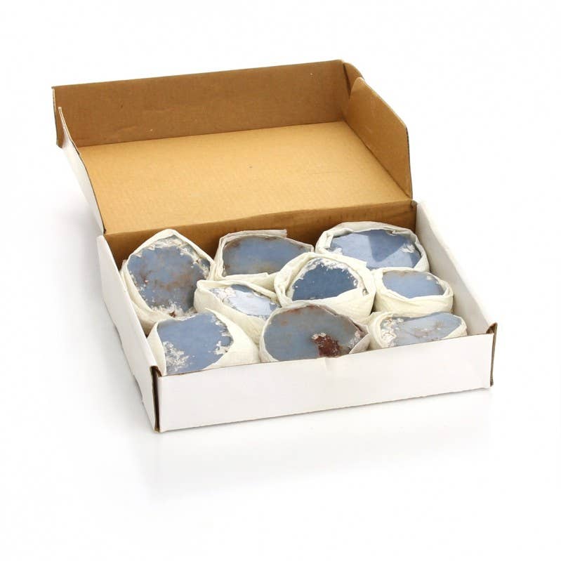 UniArt - Wholesale Spiritual Stone/Crystal - Angelita semi-raw, 1-kilogram box1