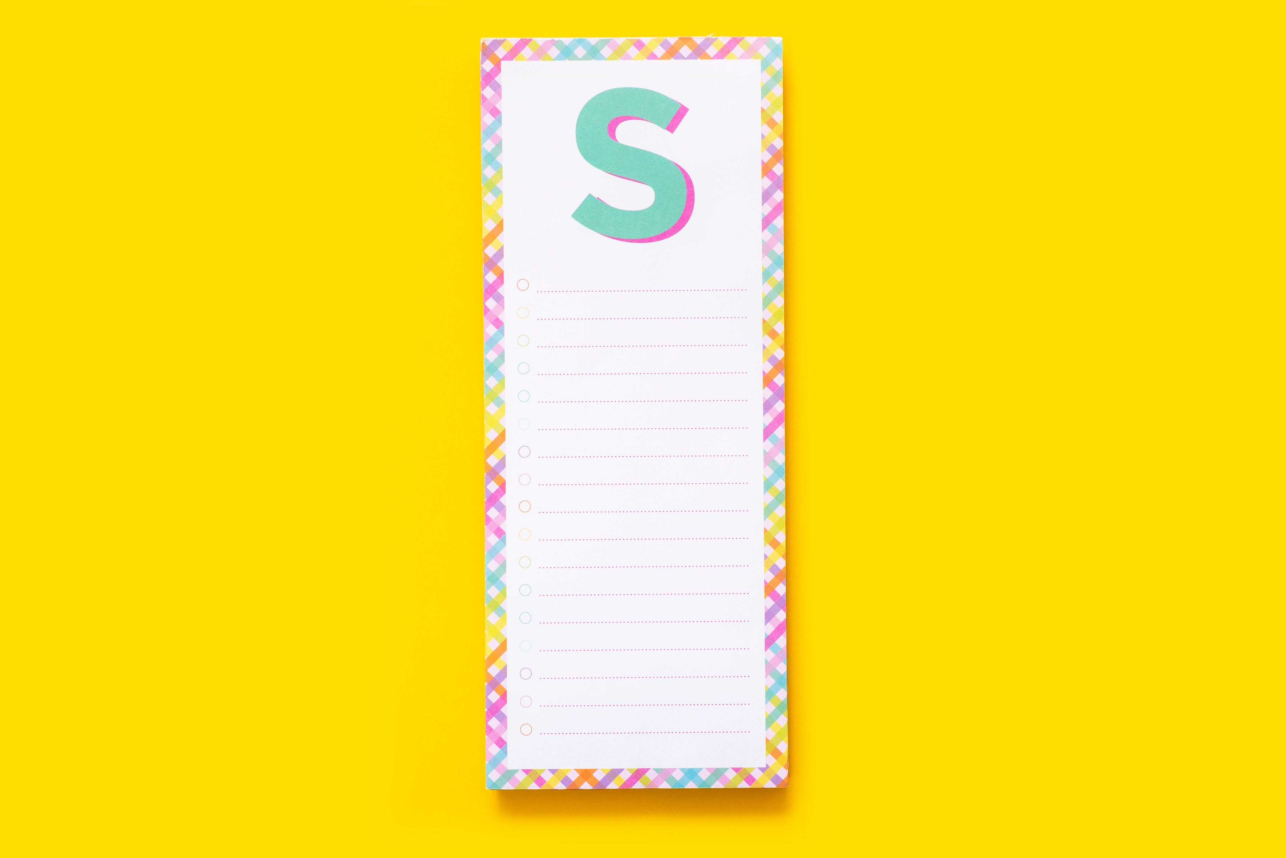 Taylor Elliott Designs - Vente Blocs-notes - Blocs de lettres A-Z - Chaque - Min. 4 (LP-A-Z)19