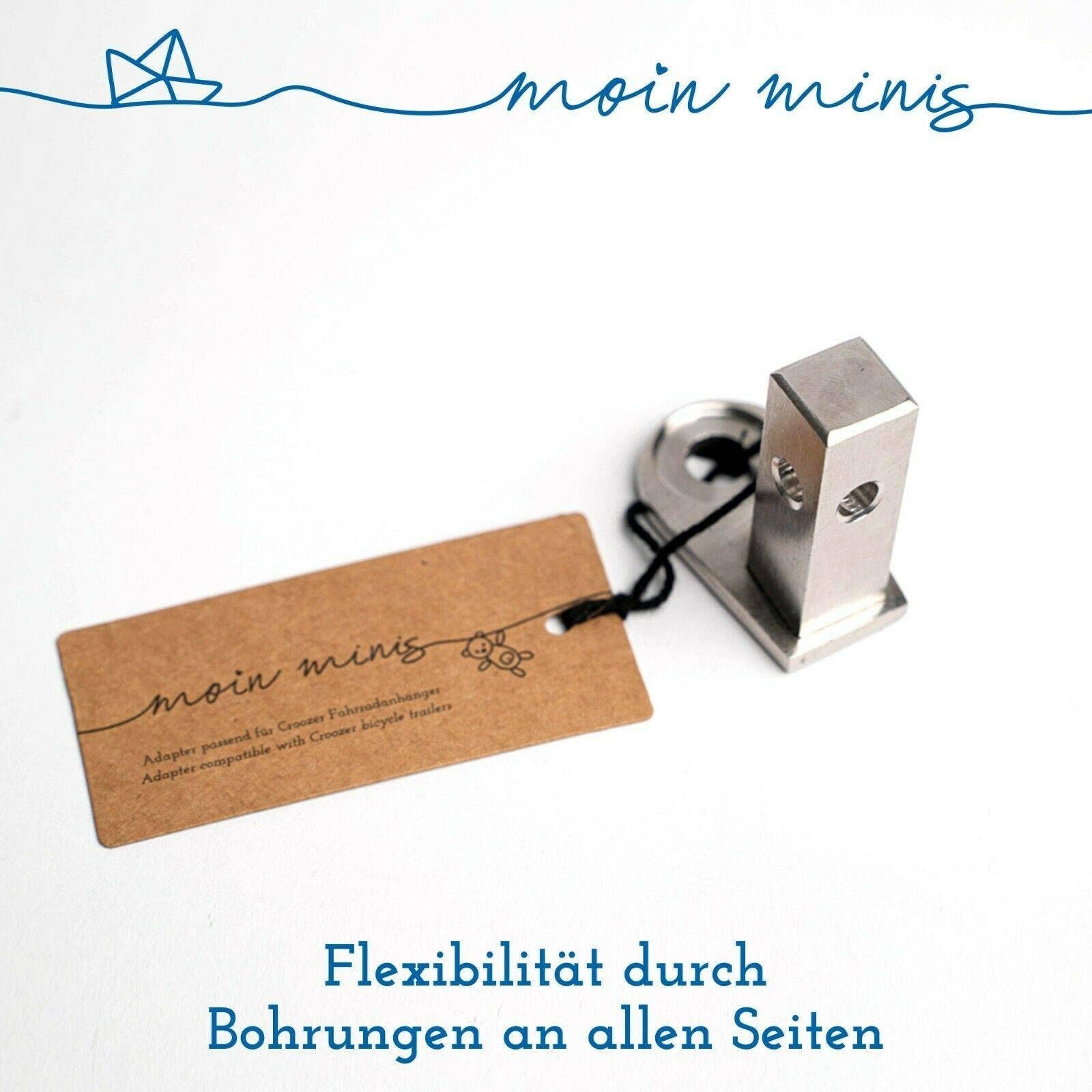 Mixcover GmbH - Wholesale Biking Accessories - Moin minis adapter Croozer bicycle trailer up to 2015, Croozer 535/737/kid1+2, van 101, cargo axle adapter additional coupling5