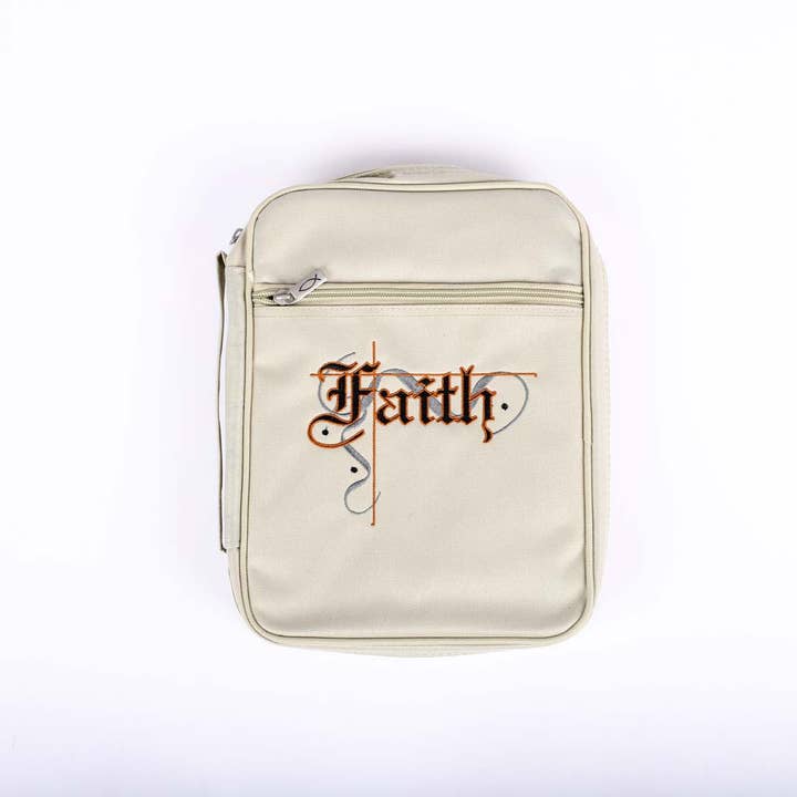 Canvas Bible Cover Faith - Medium for wholesale by Swanson Christian Products