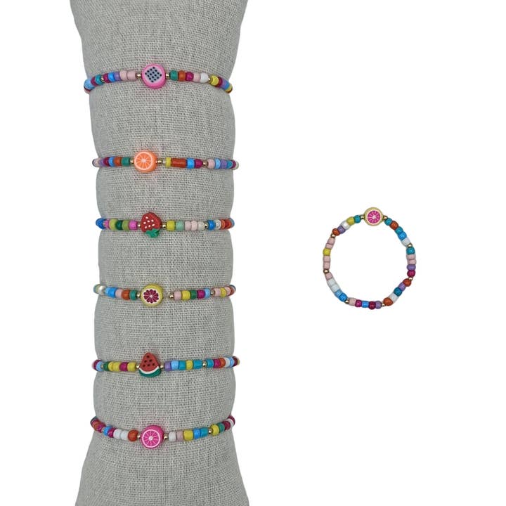 Samba de roda - Wholesale Beaded Bracelet - Kids - Kids Size Fruit Bracelets - Pack of 350
