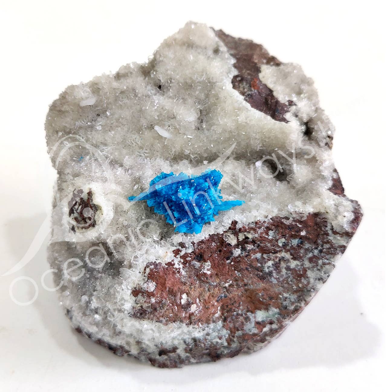 Oceanic Linkways Inc - Wholesale Spiritual Stone/Crystal - (PC)SPECIMEN - CAVANSITE IN MATRIX 3-6"2