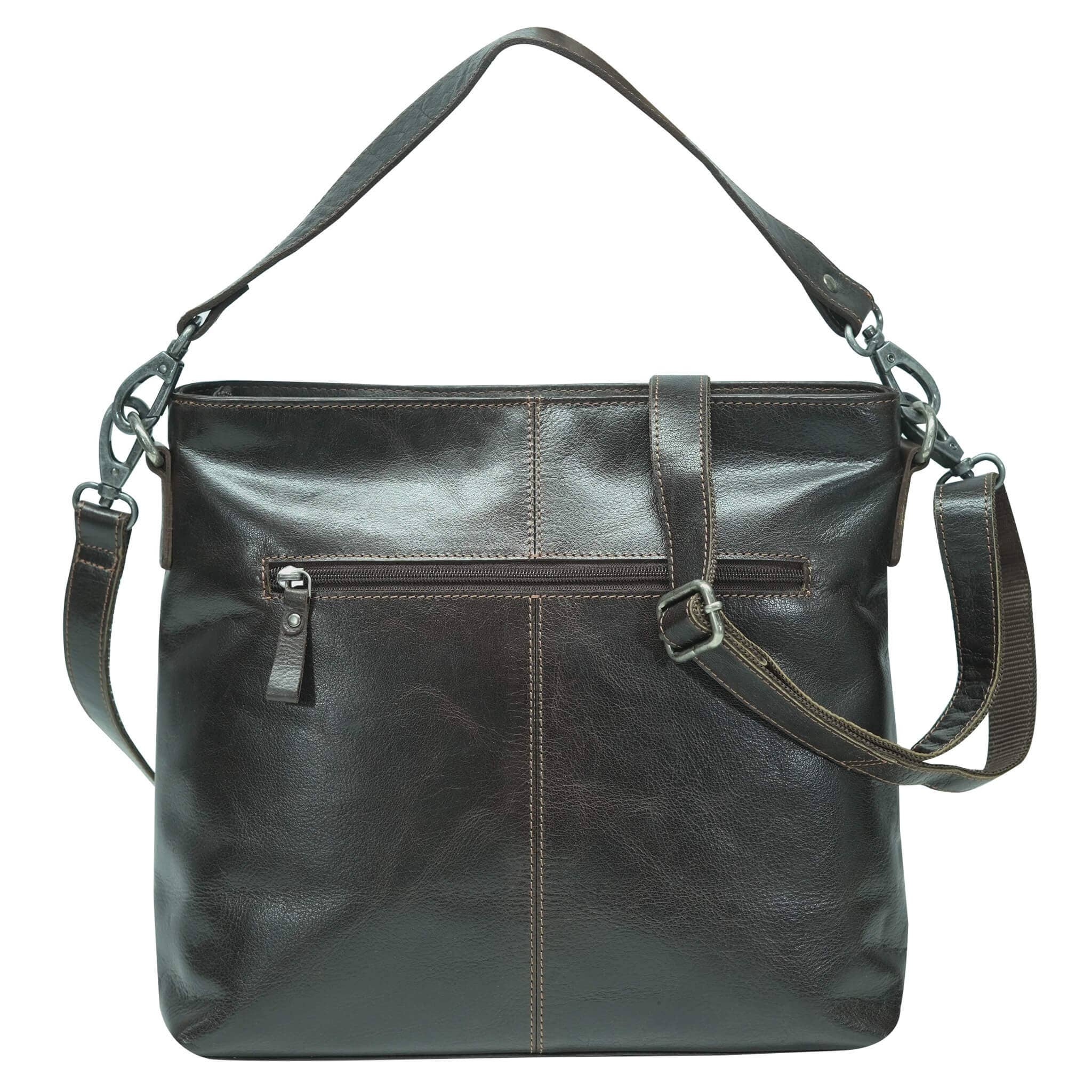 Greenwood - Vente Sac porté épaule – femme - Sac à main Lisa en cuir avec bandoulières interchangeables12