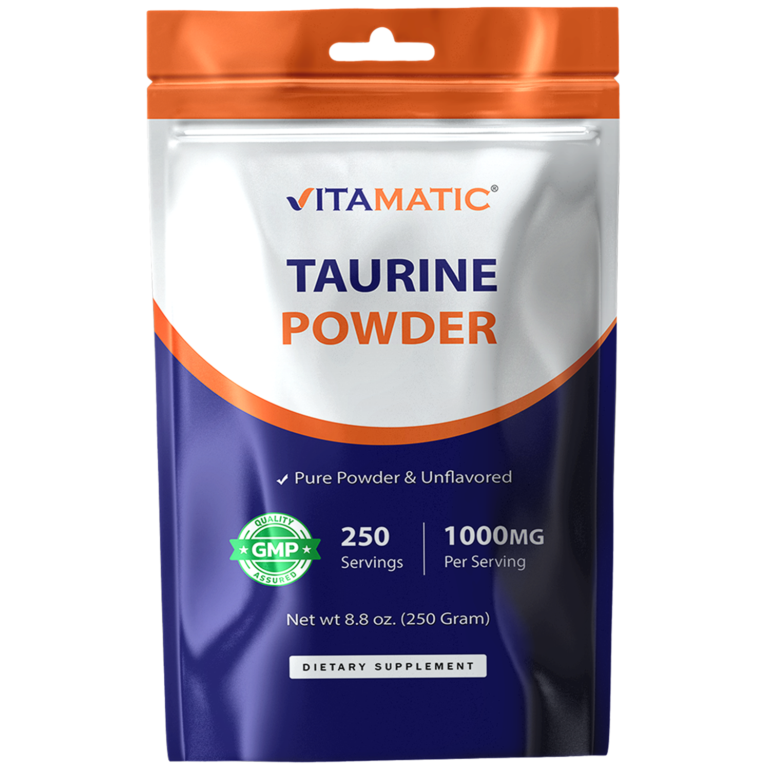 Vitamatic - Wholesale Oral Supplement/Vitamin - Vitamatic | Pure Taurine 1000mg |  250 Servings0