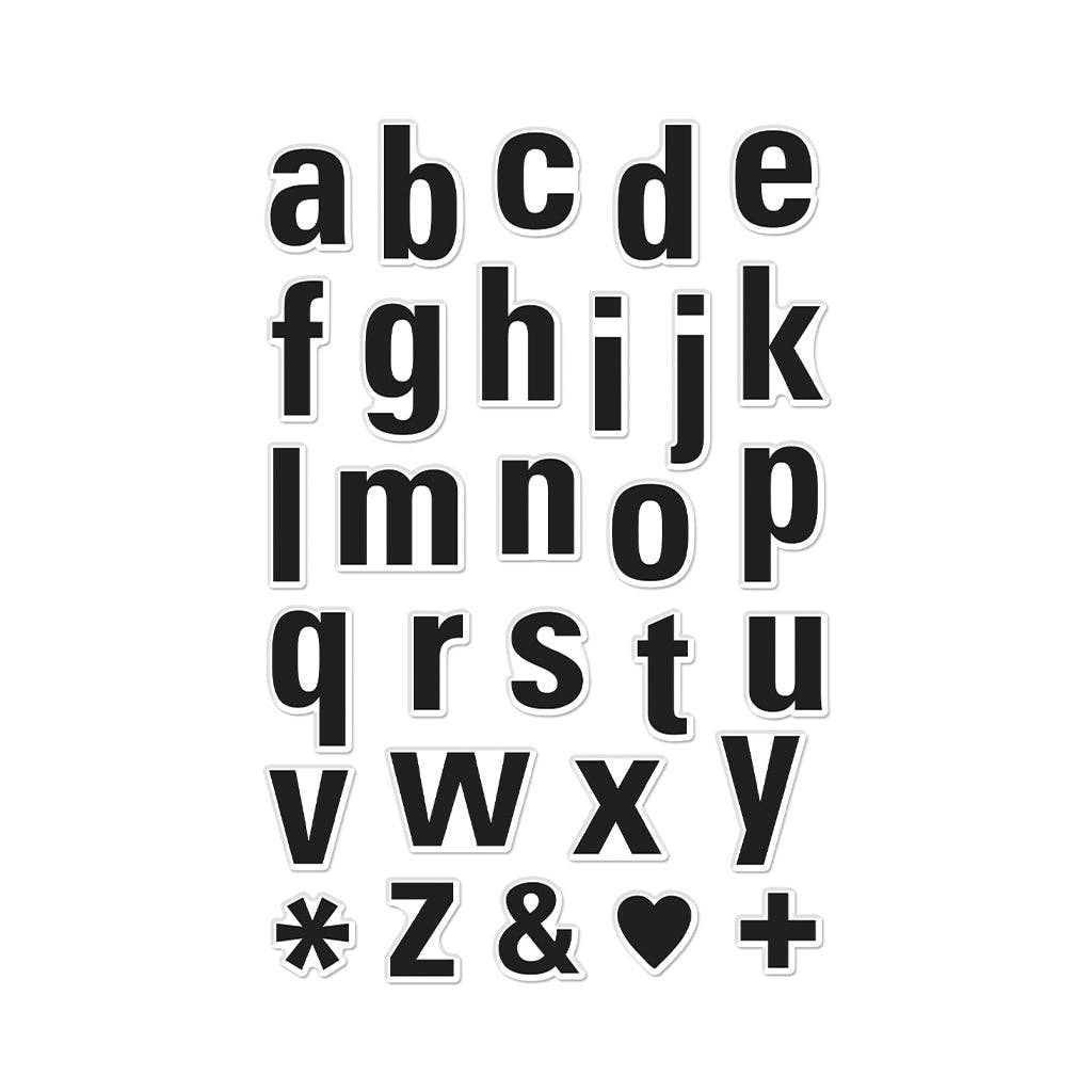 Hero Arts + Spellbinders Wholesale - Wholesale Rubber/Decorative Stamp - Hero Arts Luggage Lowercase Alphabet Clear Stamps1