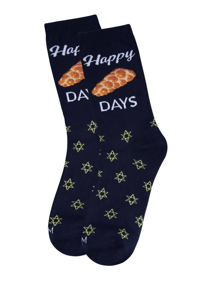 Infinity Classics International Inc. – wholesale Socks – Women's – MeMoi Happy Challah Days Holiday Crew Socks5