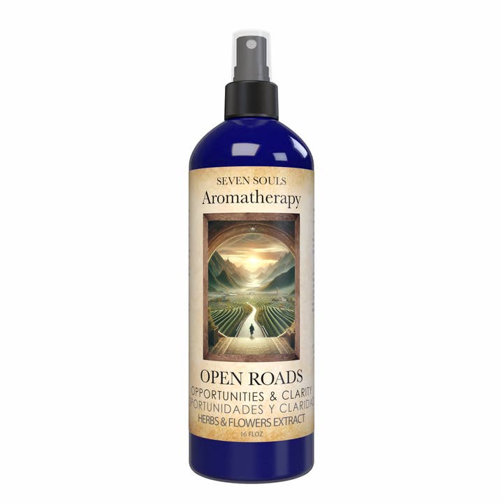 Spray d'aromathérapie OPEN ROADS - Herbes et fleurs biologiques pour la vente par Seven Souls Botanicals