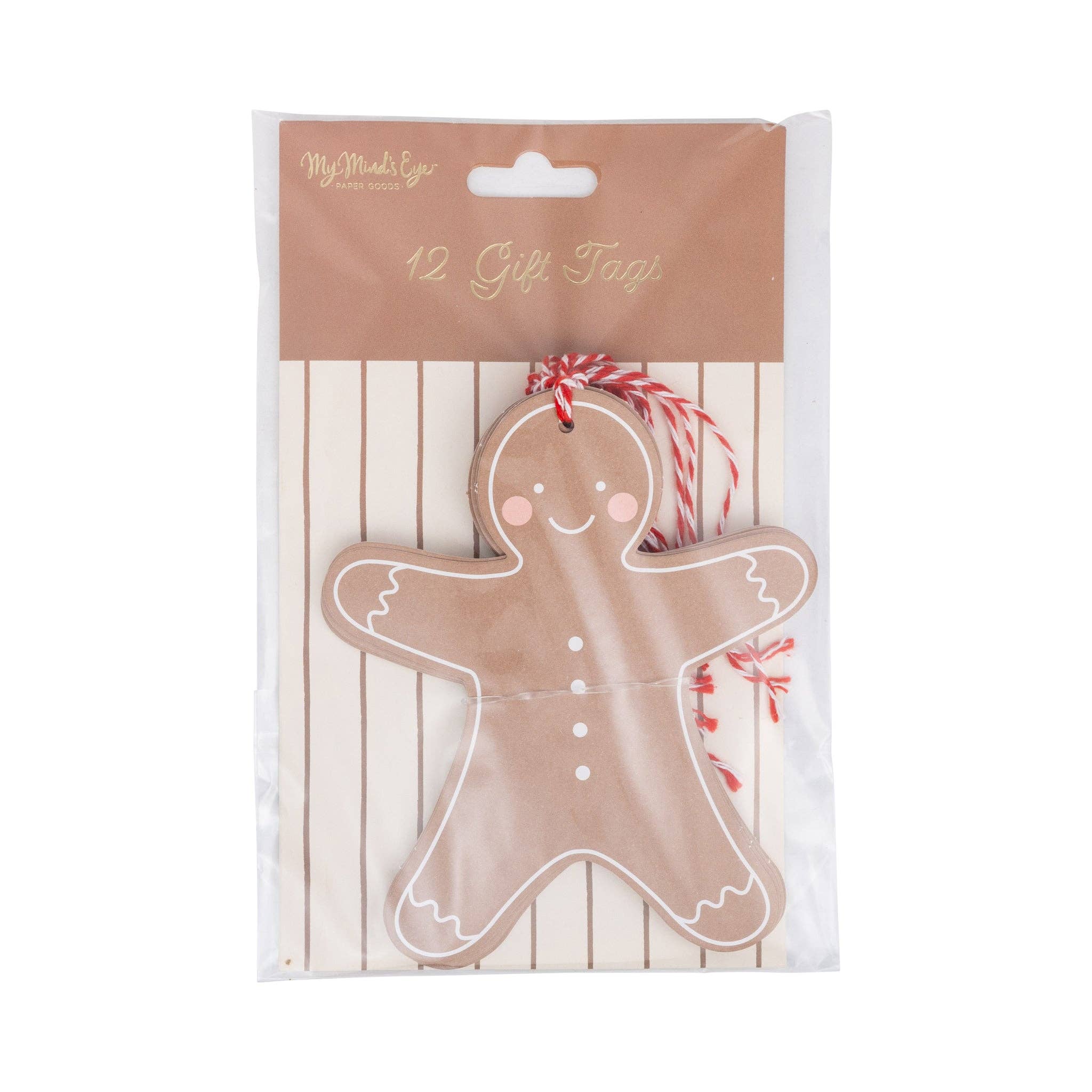 My Mind’s Eye - Wholesale Gift Tag - PLGT177 - Gingerbread Man Oversized Tags0