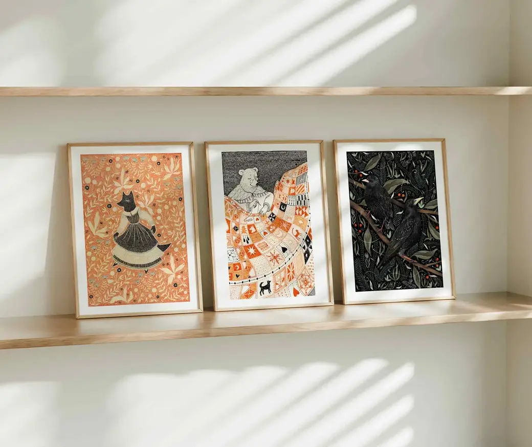 Katia Hinic Studio - Wholesale Art Print - 'Mother Sews' Art Print1