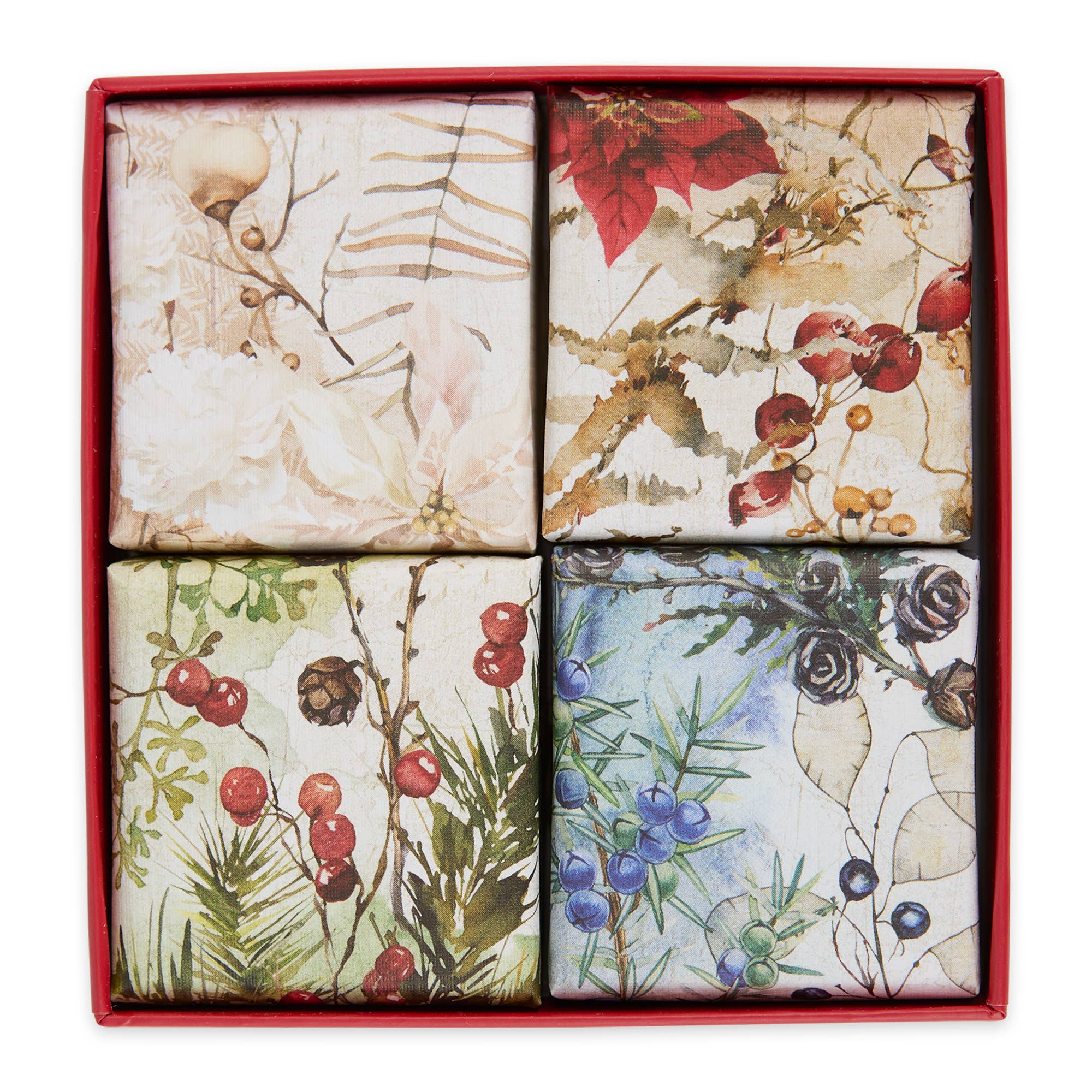 European Soaps - Wholesale Soap Set - Natale - 4 50G Soap Gift Set1