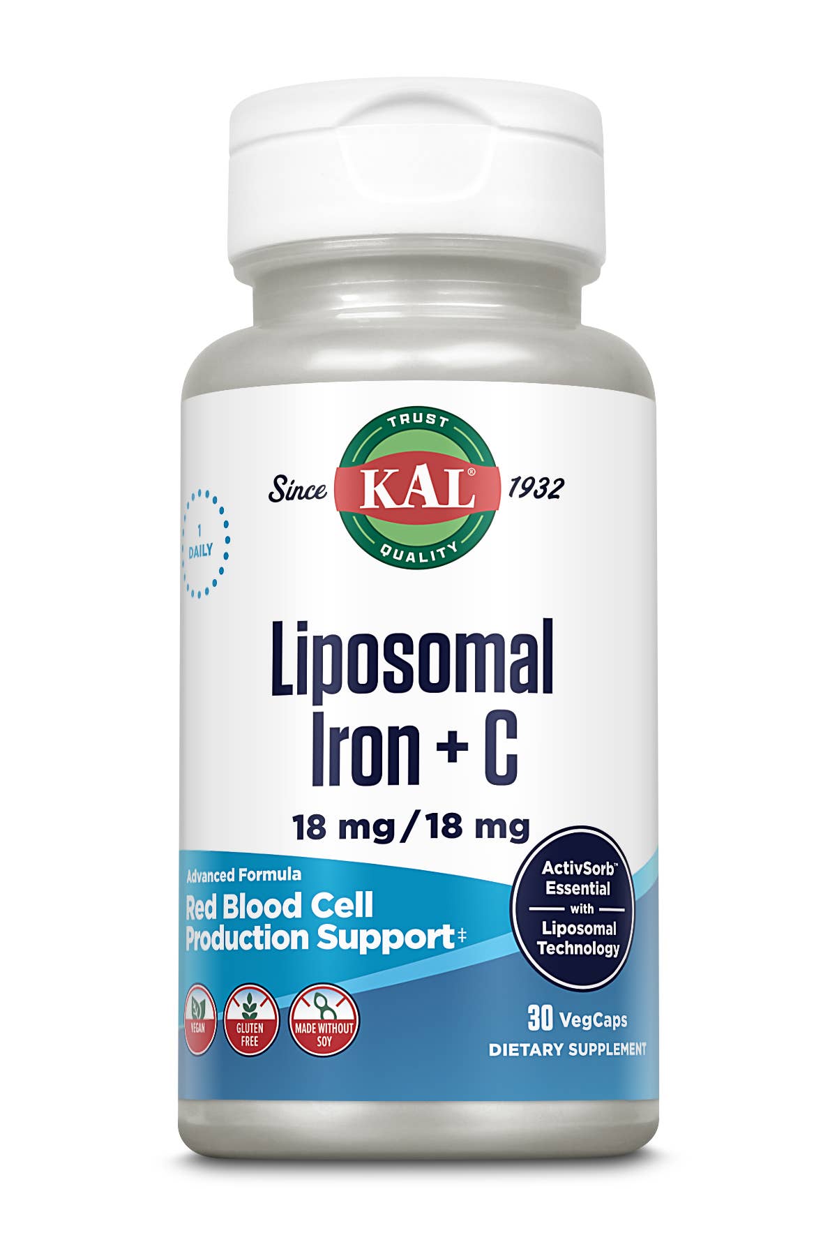 KAL - Wholesale Oral Supplement/Vitamin - Liposomal Iron + C