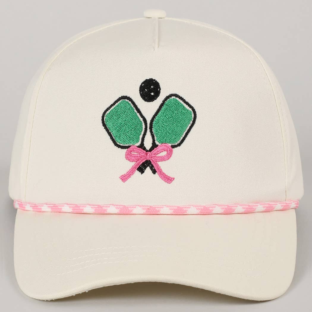 Fashion City – wholesale Trucker hat – Unisex – Pickleball Pad Ball Ribbon Embroidery Trucker Hat14