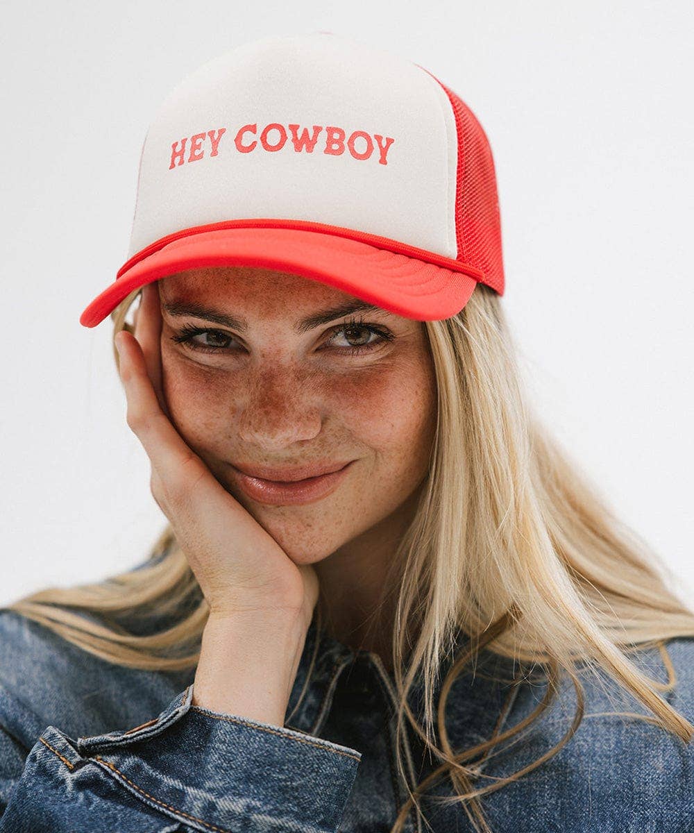 Gigi Pip - Wholesale Trucker Hat - Women's - Hey Cowboy Foam Trucker Hat1