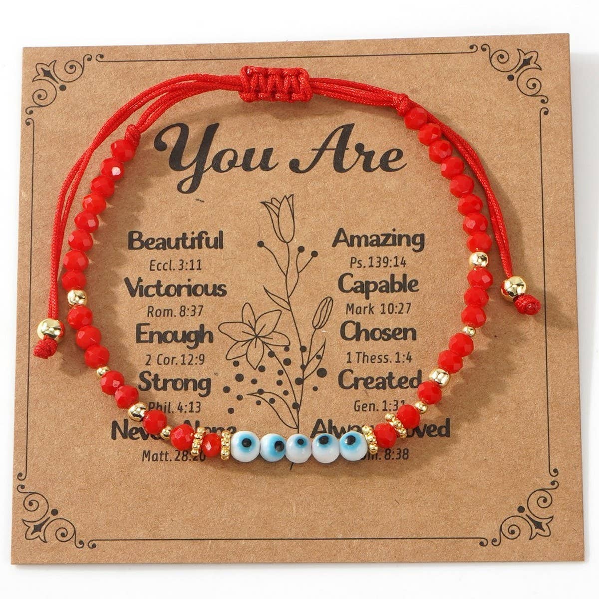 ACCITY - Wholesale Beaded Bracelet - MULTI-COLOR GLASS FLAT DEVIL EYE BRACELET_CWMM38488