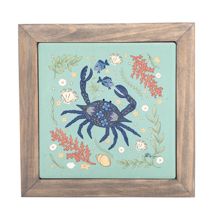 Beachcombers - Wholesale Trivet - Blue Crab Trivet