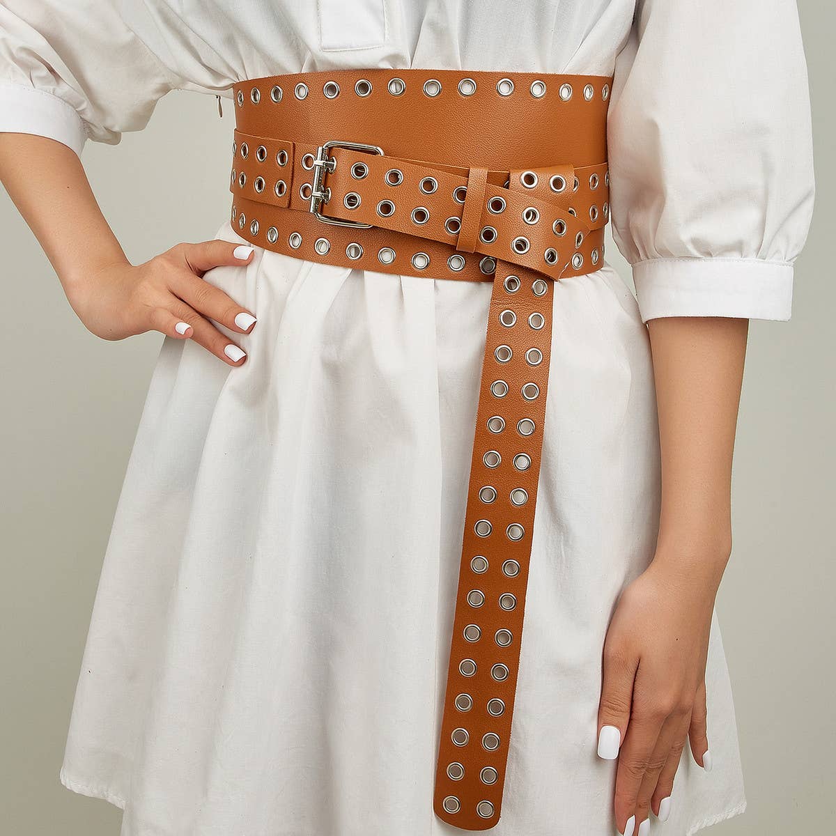 ACCITY - Wholesale Belt - Women's - FASHIONABLE RETRO ELASTIC WAISTBAND_CWABE02832
